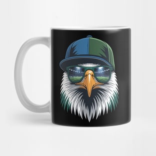 Eagle With Sunglasses Cool Face Eagle Mug